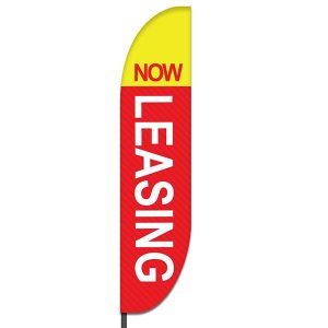 Pre-Printed For Lease Feather Flag