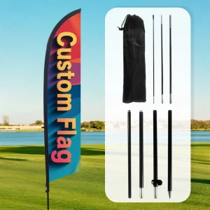 Pre-Printed No Dining Order Online Feather Flag