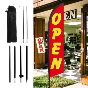 Pre-Printed Grand Opening Feather Flag