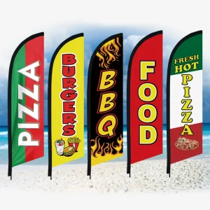 Pre-Printed Quarantine Area Feather Flag